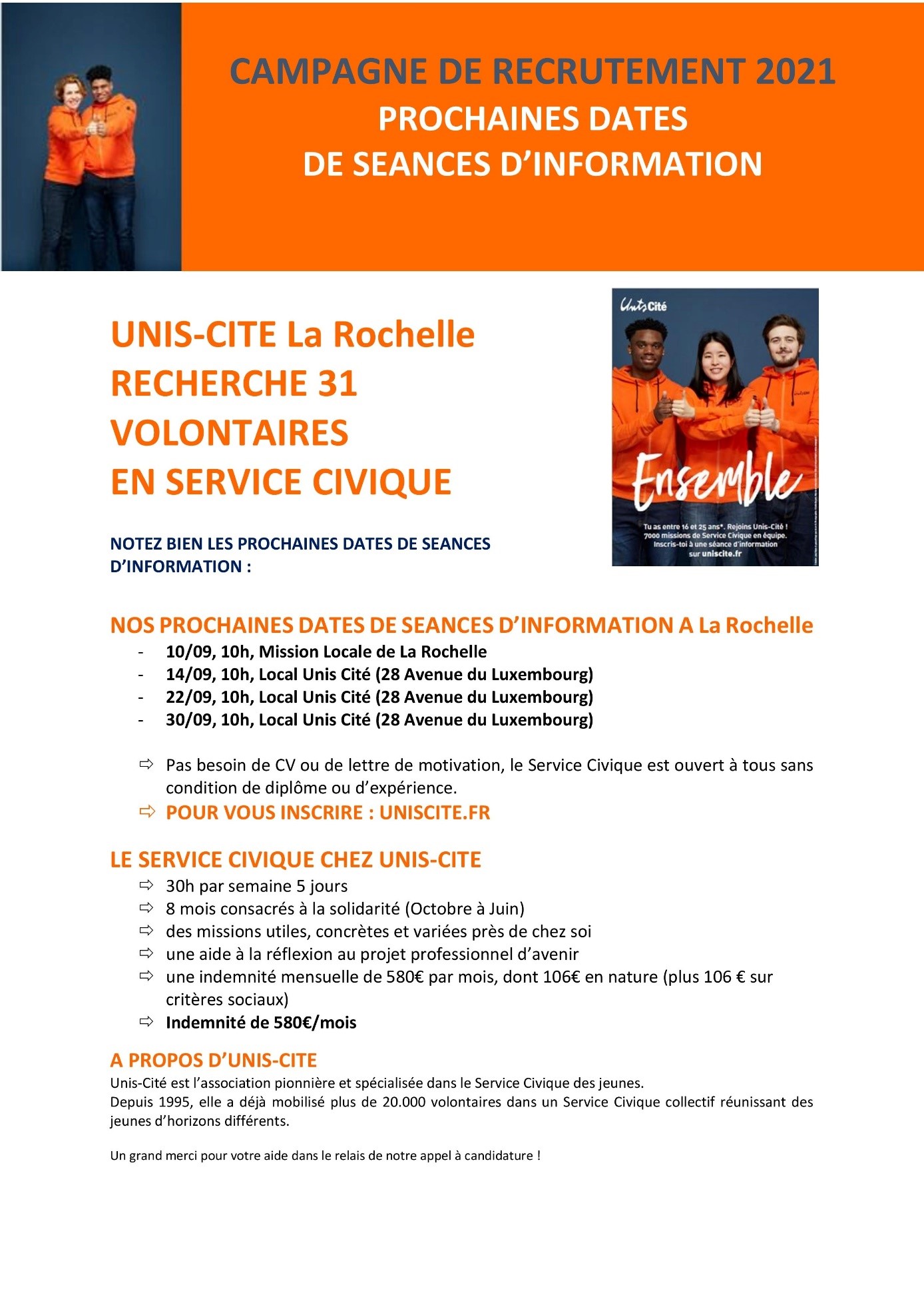 Recrutement Unis-Cités